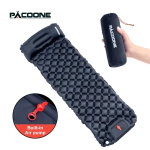 PACOONE Outdoor Camping Sleeping Pad Inflatable Mattress